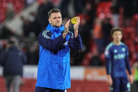 Photo for Liam Cooper #6 of Leeds United applauds the travelling fans during the Sky Bet Championship match Rotherham United vs Leeds United at New York Stadium, Rotherham, United Kingdom, 24th November 2023 - Royalty Free Image