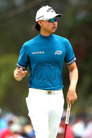 Téléchargez les photos : Min Woo Lee d'Australie lors du Fortinet Australian PGA Championship au Royal Queensland Golf Club, Brisbane, Australie, 26 novembre 2023 - en image libre de droit