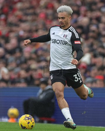 Photo for Antonee Robinson #33 of Fulham during the Premier League match Liverpool vs Fulham at Anfield, Liverpool, United Kingdom, 3rd December 2023 - Royalty Free Image