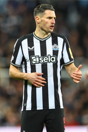 Photo for Fabian Schr #5 of Newcastle United during the UEFA Champions League match Newcastle United vs AC Milan at St. James's Park, Newcastle, United Kingdom, 13th December 2023 - Royalty Free Image
