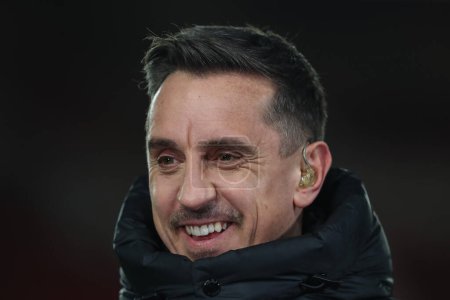 Photo for Gary Neville Sky Sports football presenter during the Premier League match Nottingham Forest vs Tottenham Hotspur at City Ground, Nottingham, United Kingdom, 15th December 202 - Royalty Free Image