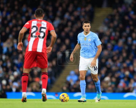 Photo for Rodri of Manchester City in action, during the Premier League match Manchester City vs Sheffield United at Etihad Stadium, Manchester, United Kingdom, 30th December 202 - Royalty Free Image