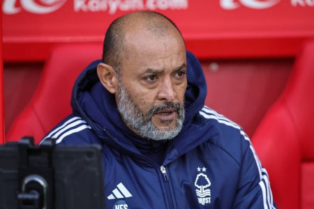 Photo for Nuno Esprito Santo manager of Nottingham Forest during the Emirates FA Cup  Third Round match Nottingham Forest vs Blackpool at City Ground, Nottingham, United Kingdom, 7th January 2024 - Royalty Free Image