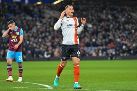 Photo for Ross Barkley of Luton Town reacts during the Premier League match Burnley vs Luton Town at Turf Moor, Burnley, United Kingdom, 12th January 2024 - Royalty Free Image