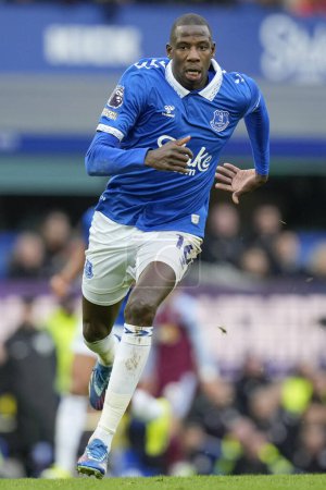 Photo for Abdoulaye Doucoure of Everton during the Premier League match Everton vs Aston Villa at Goodison Park, Liverpool, United Kingdom, 14th January 2024 - Royalty Free Image
