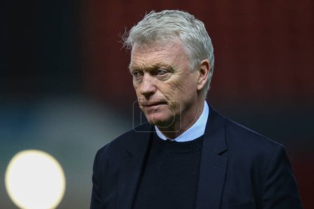 Photo for David Moyes manager of West Ham United arrives ahead of the Emirates FA Cup Third Round Replay match Bristol City vs West Ham United at Ashton Gate, Bristol, United Kingdom, 16th January 2024 - Royalty Free Image
