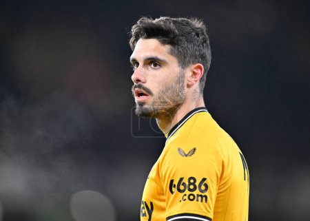 Photo for Pedro Neto of Wolverhampton Wanderers, during the Emirates FA Cup Third Round Replay match Wolverhampton Wanderers vs Brentford at Molineux, Wolverhampton, United Kingdom, 16th January 2024 - Royalty Free Image