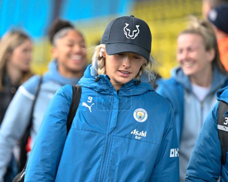 Photo for Chloe Kelly of Manchester City Women arrives ahead of the match, during the The FA Women's Super League match Manchester City Women vs Liverpool Women at Joie Stadium, Manchester, United Kingdom, 21st January 202 - Royalty Free Image
