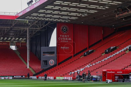 Photo for The Tony Currie stand at Bramall Lane during the Premier League match Sheffield United vs West Ham United at Bramall Lane, Sheffield, United Kingdom, 21st January 202 - Royalty Free Image