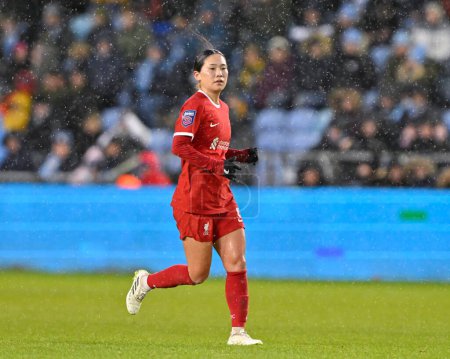 Téléchargez les photos : Fuka Nagano de Liverpool Women, lors du match de la FA Women's Super League Manchester City Women vs Liverpool Women au Joie Stadium, Manchester, Royaume-Uni, 21 janvier 2024 - en image libre de droit