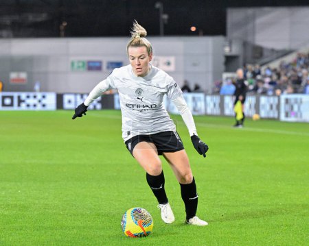 Photo for Lauren Hemp of Manchester City Women breaks forward with the ball, during the FA Women's League Cup match Manchester City Women vs Manchester United Women at Joie Stadium, Manchester, United Kingdom, 24th January 202 - Royalty Free Image