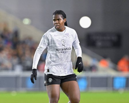 Photo for Khadija Shaw of Manchester City Women, during the FA Women's League Cup match Manchester City Women vs Manchester United Women at Joie Stadium, Manchester, United Kingdom, 24th January 202 - Royalty Free Image