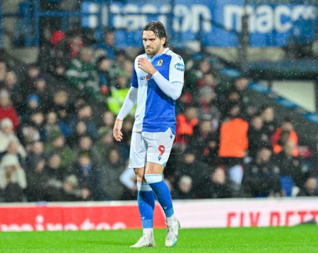 Photo for Sam Gallagher of Blackburn Rovers during the Emirates FA Cup Fourth Round match Blackburn Rovers vs Wrexham at Ewood Park, Blackburn, United Kingdom, 29th January 202 - Royalty Free Image