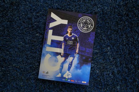 Photo for Callum Doyle of  Leicester City on the front cover of the match day programme for the Sky Bet Championship match Leicester City vs Swansea City at King Power Stadium, Leicester, United Kingdom, 30th January 202 - Royalty Free Image
