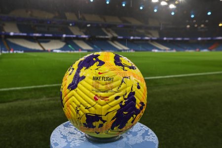 Photo for The Premier League match ball ahead of the Premier League match Manchester City vs Burnley at Etihad Stadium, Manchester, United Kingdom, 31st January 202 - Royalty Free Image
