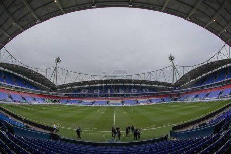 Photo for A general view of Toughsheet Community Stadium during the Sky Bet League 1 match Bolton Wanderers vs Barnsley at Toughsheet Community Stadium, Bolton, United Kingdom, 3rd February 202 - Royalty Free Image