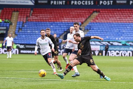 Photo for Herbie Kane of Barnsley in action during the Sky Bet League 1 match Bolton Wanderers vs Barnsley at Toughsheet Community Stadium, Bolton, United Kingdom, 3rd February 202 - Royalty Free Image