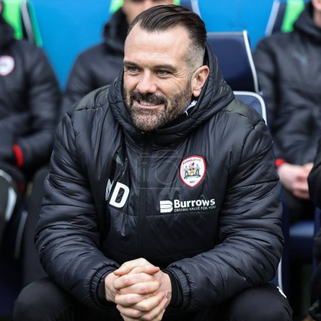 Photo for Martin Devaney first team coach of Barnsley  looks on during the Sky Bet League 1 match Bolton Wanderers vs Barnsley at Toughsheet Community Stadium, Bolton, United Kingdom, 3rd February 202 - Royalty Free Image