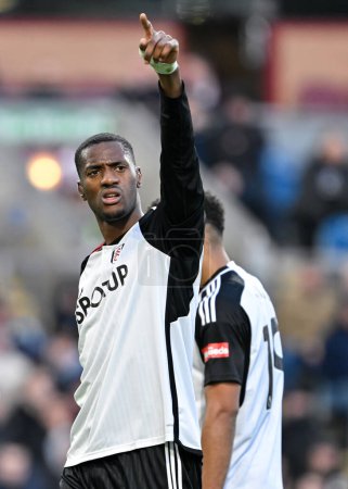 Photo for Tosin Adarabioyo of Fulham reacts, during the Premier League match Burnley vs Fulham at Turf Moor, Burnley, United Kingdom, 3rd February 202 - Royalty Free Image