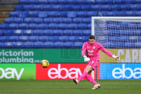 Photo for Liam Roberts of Barnsley in action during the Sky Bet League 1 match Bolton Wanderers vs Barnsley at Toughsheet Community Stadium, Bolton, United Kingdom, 3rd February 202 - Royalty Free Image