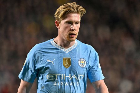 Photo for Kevin De Bruyne of Manchester City during the Premier League match Brentford vs Manchester City at The Gtech Community Stadium, London, United Kingdom, 5th February 202 - Royalty Free Image