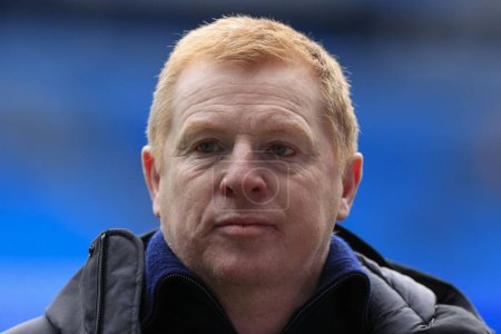 Photo for TV pundit Neil Lennon ahead of the Premier League match Manchester City vs Everton at Etihad Stadium, Manchester, United Kingdom, 10th February 202 - Royalty Free Image