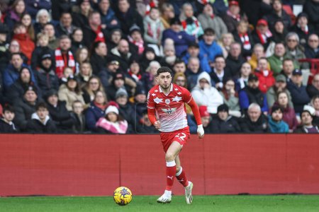 Photo for Corey O'Keeffe of Barnsley breaks with the ball during the Sky Bet League 1 match Barnsley vs Leyton Orient at Oakwell, Barnsley, United Kingdom, 10th February 202 - Royalty Free Image