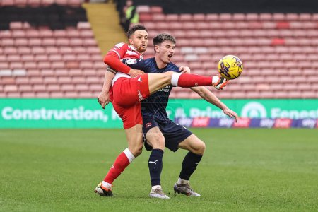 Photo for Jordan Williams of Barnsley in action during the Sky Bet League 1 match Barnsley vs Leyton Orient at Oakwell, Barnsley, United Kingdom, 10th February 202 - Royalty Free Image