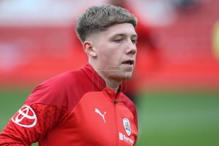 Photo for Aiden Marsh of Barnsley in the pregame warmup session during the Sky Bet League 1 match Barnsley vs Leyton Orient at Oakwell, Barnsley, United Kingdom, 10th February 202 - Royalty Free Image