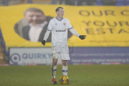 Photo for Regan Hendry of Tranmere Rovers during the Sky Bet League 2 match Tranmere Rovers vs Morecambe at Prenton Park, Birkenhead, United Kingdom, 13th February 202 - Royalty Free Image