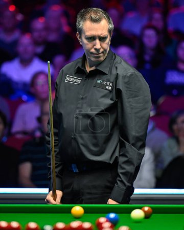 Photo for Dominic Dale, during the 2024 BetVictor Welsh Open at Venue Cymru, Llandudno, United Kingdom, 16th February 202 - Royalty Free Image
