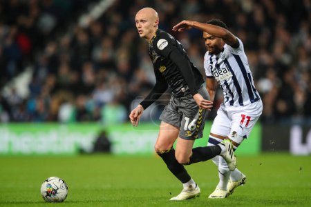 Photo for Will Smallbone of Southampton goes forward with the ball during the Sky Bet Championship match West Bromwich Albion vs Southampton at The Hawthorns, West Bromwich, United Kingdom, 16th February 202 - Royalty Free Image