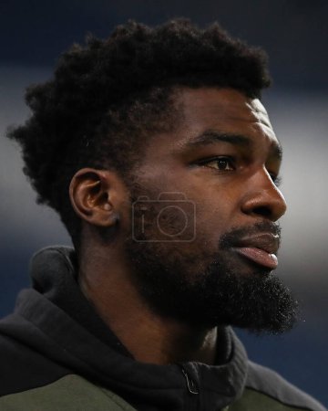 Photo for Cedric Kipre of West Browmich Albion arrives ahead of the Sky Bet Championship match West Bromwich Albion vs Southampton at The Hawthorns, West Bromwich, United Kingdom, 16th February 202 - Royalty Free Image