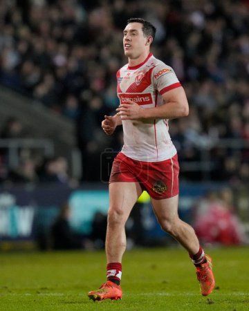 Photo for Matt Whitley of St. Helens during the Betfred Super League Round 1 match St Helens vs London Broncos at Totally Wicked Stadium, St Helens, United Kingdom, 16th February 202 - Royalty Free Image