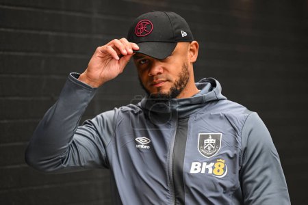 Photo for Vincent Kompany Manager of Burnley arrives ahead of the Premier League match Burnley vs Arsenal at Turf Moor, Burnley, United Kingdom, 17th February 202 - Royalty Free Image