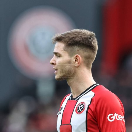Photo for James McAtee of Sheffield United during the Premier League match Sheffield United vs Brighton and Hove Albion at Bramall Lane, Sheffield, United Kingdom, 18th February 202 - Royalty Free Image