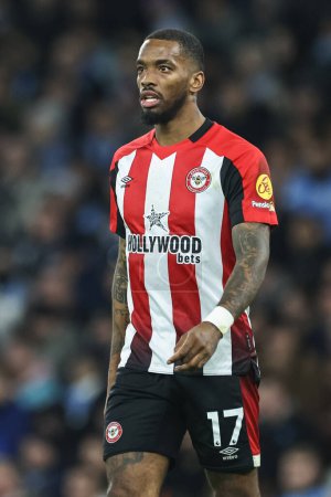 Photo for Ivan Toney of Brentford during the Premier League match Manchester City vs Brentford at Etihad Stadium, Manchester, United Kingdom, 20th February 202 - Royalty Free Image