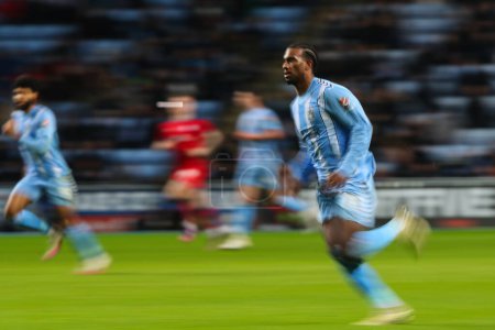 Photo for Haji Wright of Coventry City during the Sky Bet Championship match Coventry City vs Preston North End at Coventry Building Society Arena, Coventry, United Kingdom, 23rd February 202 - Royalty Free Image