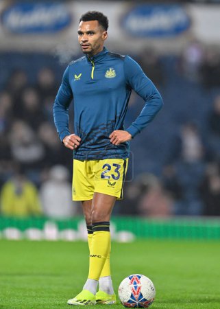 Photo for Jacob Murphy of Newcastle United warms up ahead of the match, during the Emirates FA Cup 5th Round match Blackburn Rovers vs Newcastle United at Ewood Park, Blackburn, United Kingdom, 27th February 202 - Royalty Free Image