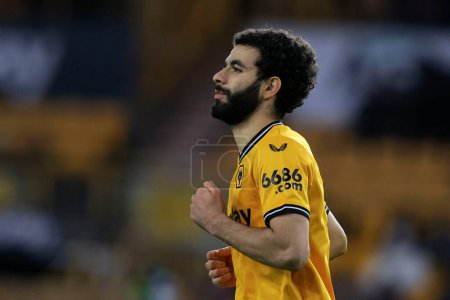 Photo for Rayan Ait-Nouri of Wolverhampton Wanderers during the Emirates FA Cup 5th Round match Wolverhampton Wanderers vs Brighton and Hove Albion at Molineux, Wolverhampton, United Kingdom, 28th February 202 - Royalty Free Image