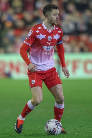 Photo for Jordan Williams of Barnsley during the Sky Bet League 1 match Barnsley vs Bolton Wanderers at Oakwell, Barnsley, United Kingdom, 5th March 2024 - Royalty Free Image