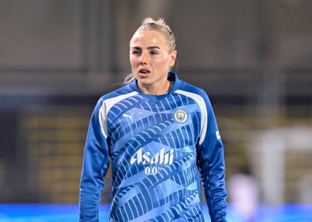 Photo for Alex Greenwood of Manchester City Women warms up ahead of the match, during the FA Women's League Cup Semi-Final match Manchester City Women vs Chelsea FC Women at Joie Stadium, Manchester, United Kingdom, 7th March 202 - Royalty Free Image