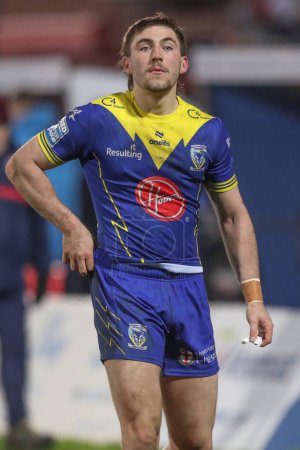 Photo for Adam Holroyd of Warrington Wolves during the Betfred Super League Round 4 match Hull KR vs Warrington Wolves at Sewell Group Craven Park, Kingston upon Hull, United Kingdom, 7th March 202 - Royalty Free Image
