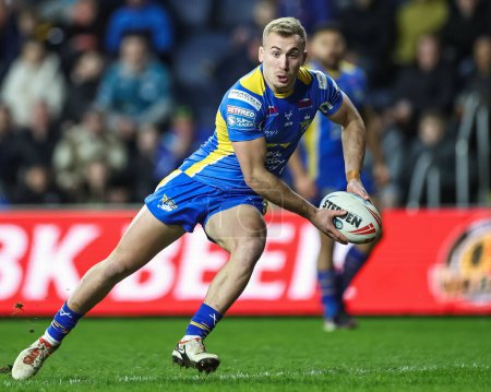Photo for Jarrod OConnor of Leeds Rhinos in actionduring the Betfred Super League Round 5 match Leeds Rhinos vs St Helens at Headingley Stadium, Leeds, United Kingdom, 15th March 2024 - Royalty Free Image