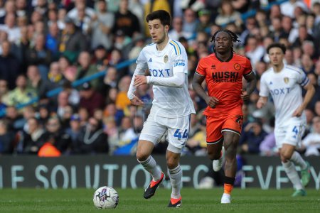 Photo for Ilia Gruev of Leeds United on the ball during the Sky Bet Championship match Leeds United vs Millwall at Elland Road, Leeds, United Kingdom, 17th March 202 - Royalty Free Image