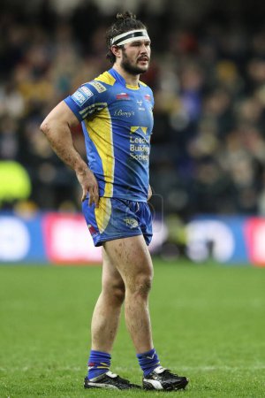 Photo for James Bentley of Leeds Rhinos during the Betfred Super League Round 5 match Leeds Rhinos vs St Helens at Headingley Stadium, Leeds, United Kingdom, 15th March 202 - Royalty Free Image