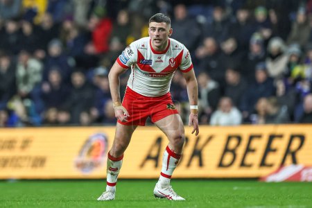 Photo for Lewis Dodd of St. Helens during the Betfred Super League Round 5 match Leeds Rhinos vs St Helens at Headingley Stadium, Leeds, United Kingdom, 15th March 202 - Royalty Free Image