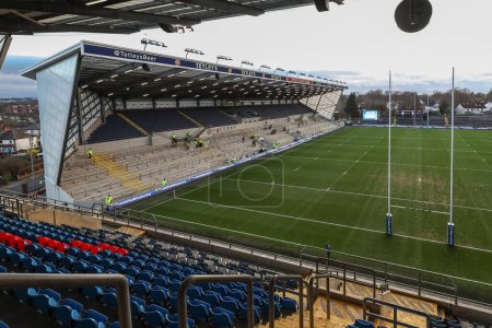 Photo for A general view of Headingley Stadium ahead of the Betfred Super League Round 5 match Leeds Rhinos vs St Helens at Headingley Stadium, Leeds, United Kingdom, 15th March 202 - Royalty Free Image