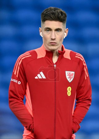 Photo for Harry Wilson of Wales arrives ahead of the UEFA Euro Qualifiers Play-Off Semi-Final match Wales vs Finland at Cardiff City Stadium, Cardiff, United Kingdom, 21st March 202 - Royalty Free Image