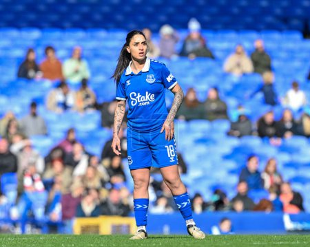 Photo for Martina Piemonte of Everton Women, during The FA Women's Super League match Everton Women vs Liverpool Women at Goodison Park, Liverpool, United Kingdom, 24th March 202 - Royalty Free Image